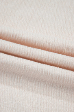 Apricot Buttoned V Neck Tank Top and Wide Leg Pants Casual Outfit