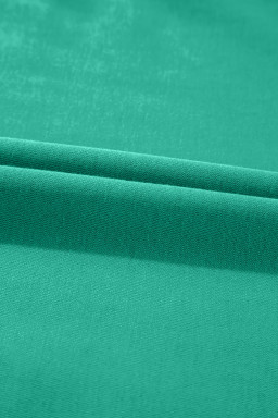 Mint Green Color Contrast Trim V Neck Shift Sleeveless Mini Dress