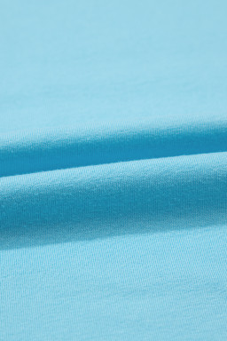 Light Blue MAMA Letter Graphic Neon T Shirt