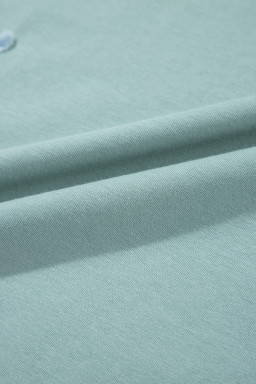 Smoke Green Frayed Denim Star Patched Oversize T Shirt