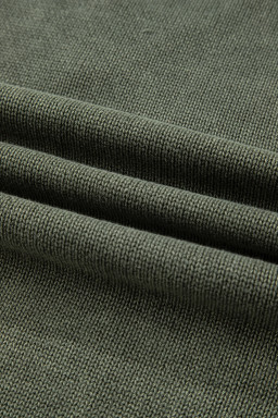 Four Leaf Clover Mineral Wash V Neck Knit Exposed Seam Drop Shoulder Loose Sweater