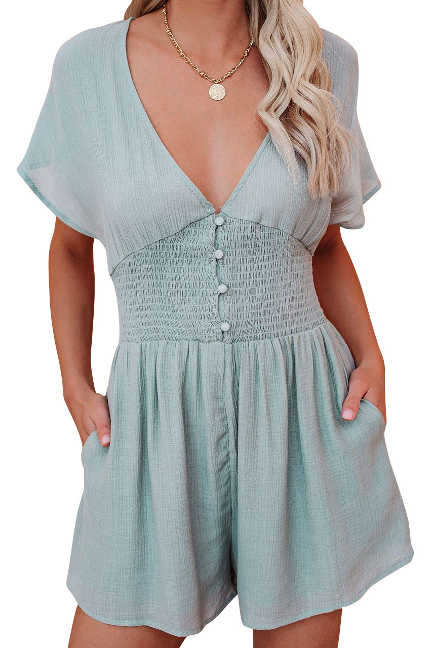 blue smocked