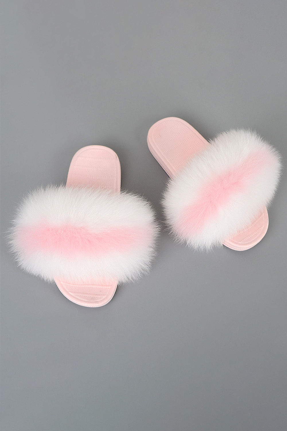 pink fluffy slippers