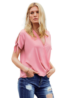 Pink Charismatic Drape Blouse