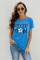 Blue SOCCER MOM Graphic Tee