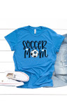 Blue SOCCER MOM Graphic Tee
