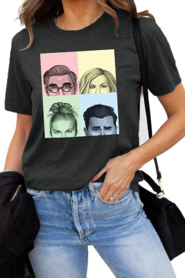 Portraits Graphic Print T-shirt