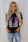Black Rock N Roll Lightning Bolt Graphic Tee