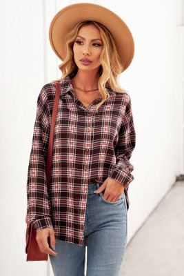 Multicolor Relaxed Fit Plaid Button Shirt