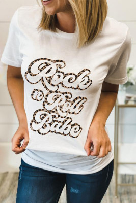 Rock N Roll Babe Leopard Graphic Tee