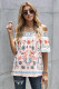 White Floral Shift Top