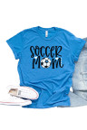 Blue SOCCER MOM Graphic Tee