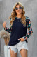 Floral Splicing Long Sleeve T-Shirt