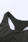 Black Athletic Push Up Sports Bra