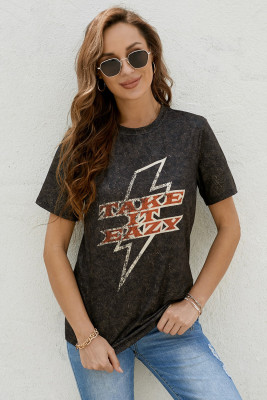 TAKE IT EAZY Graphic T-shirt