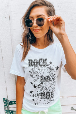 White Rock N Roll Star Graphic Tee