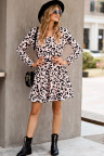 Leopard Tiered Babydoll Dress