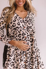 Leopard Tiered Babydoll Dress