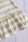 Stripes Ruffle Short Dress