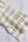 Stripes Ruffle Short Dress