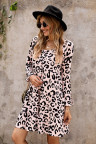 Leopard Tiered Babydoll Dress
