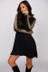 Wild Leopard Long Sleeve Shift Short Dress