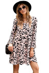Leopard Tiered Babydoll Dress