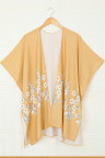 Yellow Spring Daisy Woven Kimono