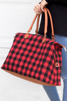 Red Buffalo Plaid Handbag