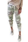 Camo Print Knit Sport Pants