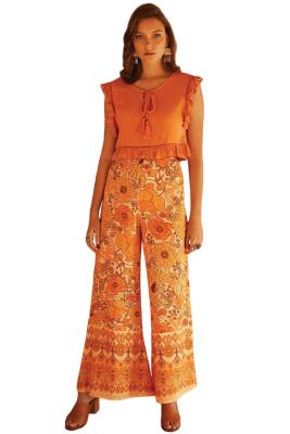 Orange Palazzo Pants