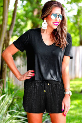 Leopard Drawstring Everyday Shorts