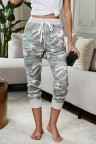 Camo Print Knit Sport Pants