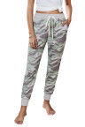 Camo Print Knit Sport Pants