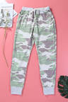 Camo Print Knit Sport Pants