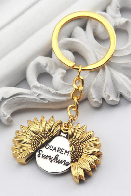 You Are My Sunshine Sunflower Keychain