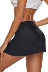 Plus Size Black Skirted Swim Bikini Bottom