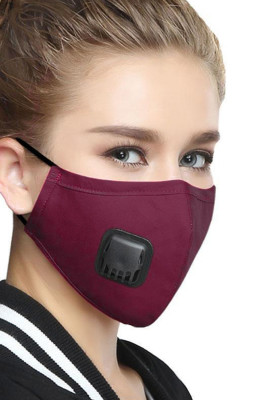 Red Respirator Breath Valve KN95 Anti Dust PM2.5 Flu Mouth Mask with 2pcs Filters