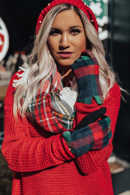 Plaid Smart Touch Gloves