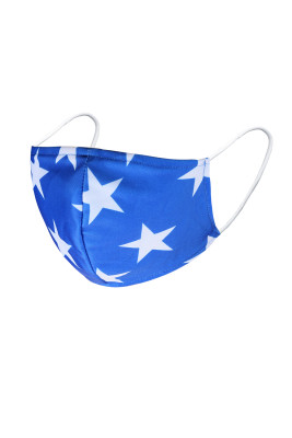 Blue Star Print American Spirit Face Mask