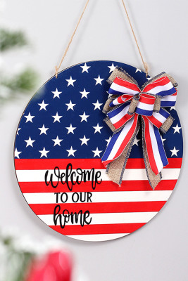 American Flag Decorative Plaque Door Hanging Ornament