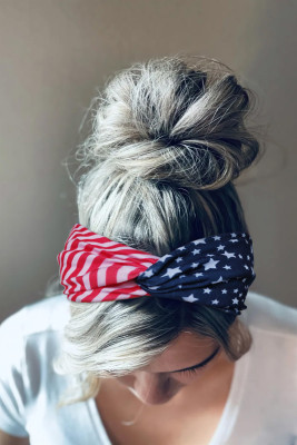 American flag headband