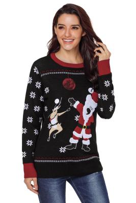 Reindeer Snowflakes Santa Sweater