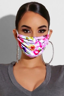 Rose Hue Floral Print Anti-pollution Dustproof Face Mask