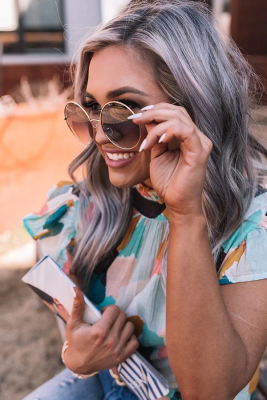 Retro Round Polarized Metal Frame Sunglasses