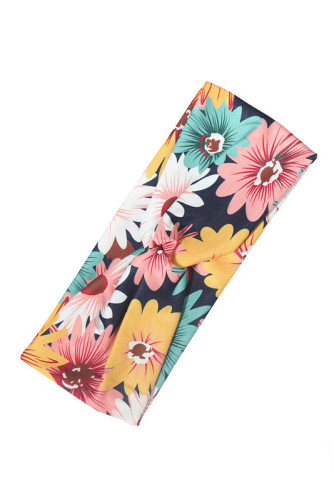 Floral Print Elastic Yoga Casual Headband