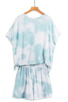 Sky Blue Twist Tie Dye Lounge Set