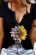 Women's T-shirts Sunflower Flag Print T-shirt