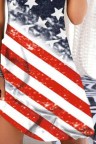 Women's Dresses Flag Print Cutout Beach Mini Dress