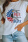 Women's T-shirts Sunflower Flag Letter Print T-shirt